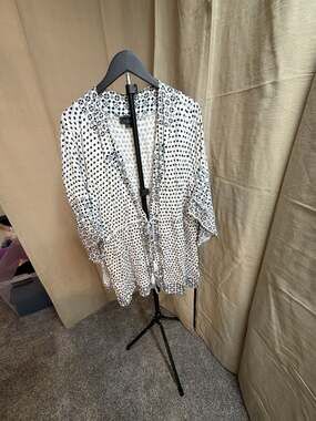 Beldini Los Angeles Women's Geometric Print Kimono Cardigan - Plus Size 3X